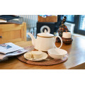 KC-00014 Haonai Bonito hueso de oro de China rim café conjunto